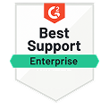 G2 Best Support Enterprise Badge