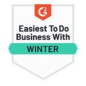 G2 Easiest To Do Business With Winter Badge
