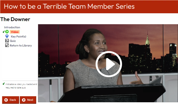 how to ba a terrible team member series