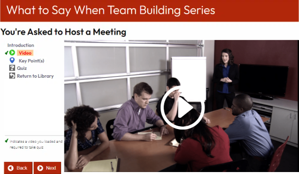 what to say when team building series